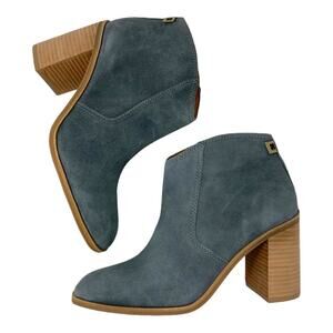 Lucky Brand Pellyon Stack Heel Bootie Castle Rock Gray Size 8 NWT $149 MSRP